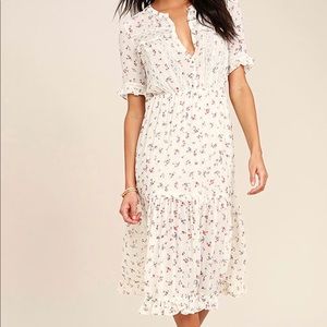 Floral Print Midi Dress